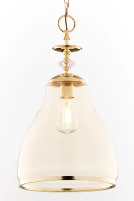 Produktbild von JUPITER Hängeleuchte ISLA Klassisch 1-flammig E27 Messing Altgold Stahl Metal