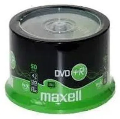Immagine prodotto di Maxell DVD+R 50 Pezzi Spindle Printable