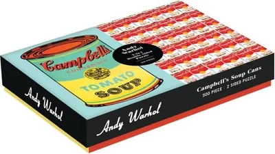 Zdjęcie produktu dla GALISON Dwustronne puzzle Andy Warhol Campbell's Soup Cans 500 elementów