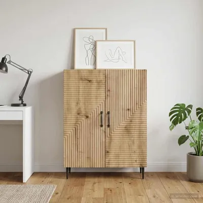 Zdjęcie produktu dla Maison Exclusive – kredens z drewna dębowego Artisan 66 x 34,5 x 89,5 cm z materiałów drewnopochodnych