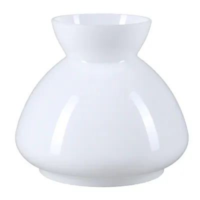 Image de Verre de lampe Ø 98mm Blanc Verre de rechange Abat-jour Verre de lampe rond