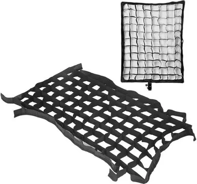 Image de Softbox 50x70 cm - Pliable - Grille alvéolaire - Éclairage photographique - Installation facile - Contrôle précis