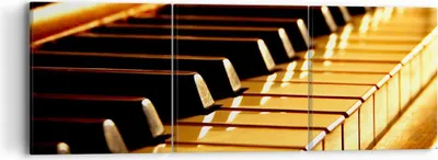 Produktbild von Bild auf Leinwand - Leinwandbild - Klavier Musik Konzert - 90x30cm - Wand Bild - Wanddeko - Leinwanddruck - Bilder - Kunstdruck - Wanddekoration - Leinwand bilder - Wandkunst - CA90x30-2200