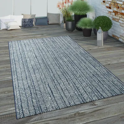 Produktbild von Outdoorteppich Für Terrasse und Balkon Mit Geometrischen Mustern Grösse 80x150 cm