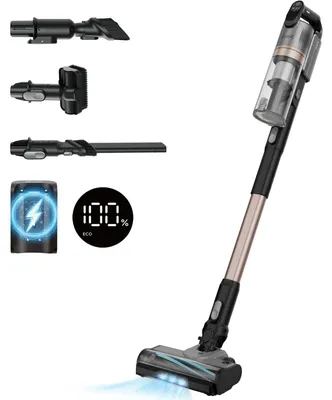Produktbild von Levoit LVAC-300 Plus, Stabstaubsauger, Beutellos, Schwarz, Gold, 0,75 l, Aluminium, Trocken