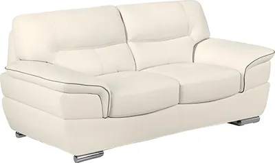 Produktbild von Ledersofa 2-Sitzer - Elfenbein - THIBAULT