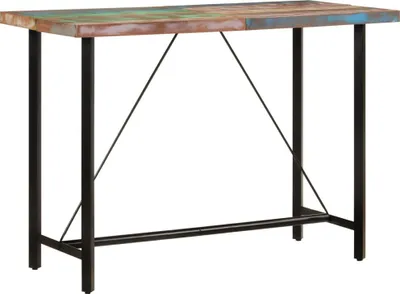 Produktbild von Bartisch 150x70x107 cm Altholz Massiv und Eisen