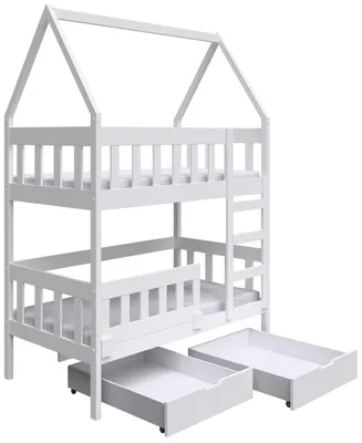 Obrázek produktu pro Selsey Vistena – Dětská postýlka s úložným prostorem, bílá, 75x180 cm