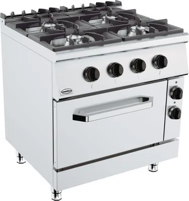 Immagine prodotto di Cucina a gas Combisteel con forno, in acciaio inox, a libera installazione e 400V