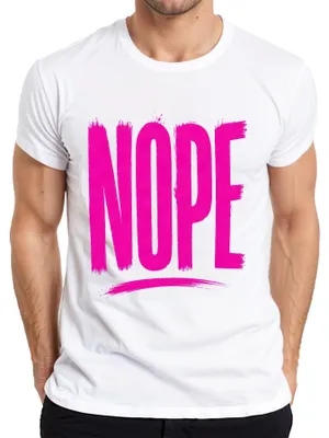 Immagine prodotto di Maglietta da uomo, colore bianco, taglia L, con scritta rosa, sarcastica, divertente, ironica, che esprime un'affermazione, adatta a persone introverse