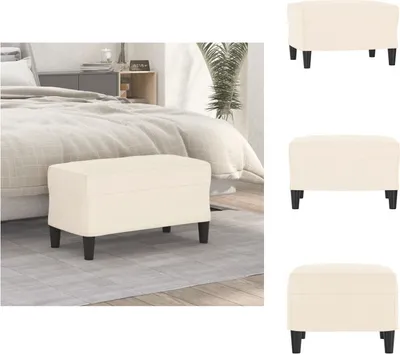 Produktbild von vidaXL Sitzbank Creme 70x35x41 cm Samt -  Sitzbänke