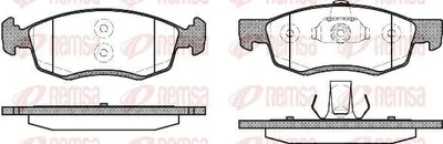 Produktbild von REMSA Bremsbeläge Satz Vorne Bremsklötze für DACIA SANDERO 0172.32