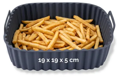 Productafbeelding van FACKELMANN 45101 FACKELMANN Backform für Heißluftfritteuse 45101 Silikon Ø 21,0 x 21,0 cm, 1 St.
