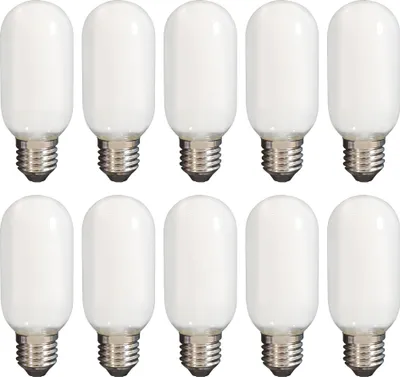 Produktbild von 10x E27 LED Leuchtmittel 10W 230V neutralweiß 4000K Form T45 Ø45mm Lampen Filament Retro 1525 Lumen 10er Pack DE-Händler