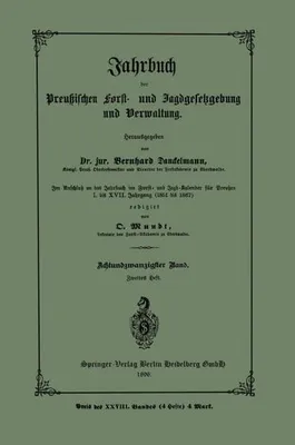 Immagine prodotto di Jahrbuch der Preutzischen Forst- und Jagdgesetzgebung und Verwaltung
