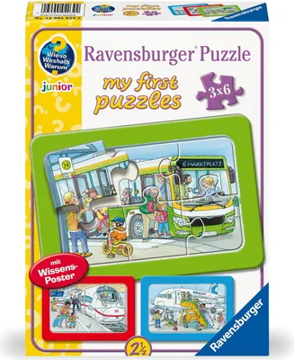 Zdjęcie produktu dla Ravensburger 12.004.039, 6 szt., Pojazdy, 2,5 lat(a)
