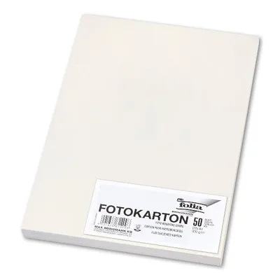 Produktbild von #50xfolia Fotokarton, DIN A4, 300 g/qm, perlweiß