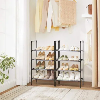 Image de Étagère à chaussures, tiroir à chaussures, support à chaussures, 45 x 28 x 80 cm