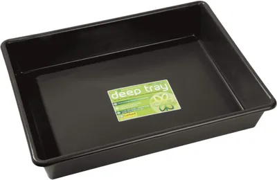 Produktbild von Garland Pflanzschale rechteckig, Deep, schwarz, 53 x 40 x 9,5 cm