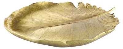 Produktbild von Dekorative Schale mit Blattgoldverzierung, 38 x 29,5 x 4 cm