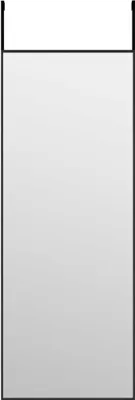 Produktbild von vidaXL Türspiegel Schwarz 30x80 cm Glas und Aluminium