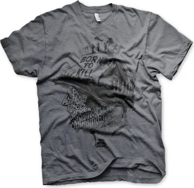 Produktbild von Full Metal Jacket Sayings T-Shirt - Medium - Dark-Heather