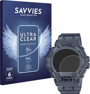 Produktbild von 6x Für Casio G-Shock DW-6900 Schutzfolie Savvies Displayschutz Display Schutz Folie Klar Transparent