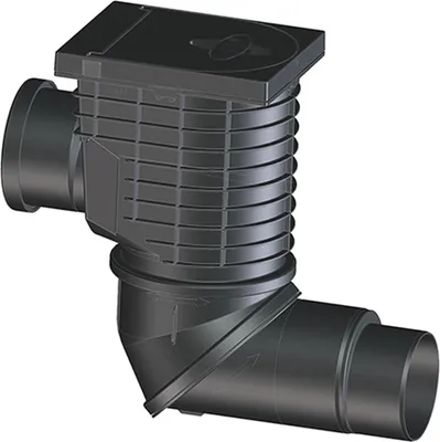 Obrázek produktu pro Hutterer & Lechner HL600NHO horizontální dešťová vpusti, vstup DN110 a výstup DN110/125, 1 ks.