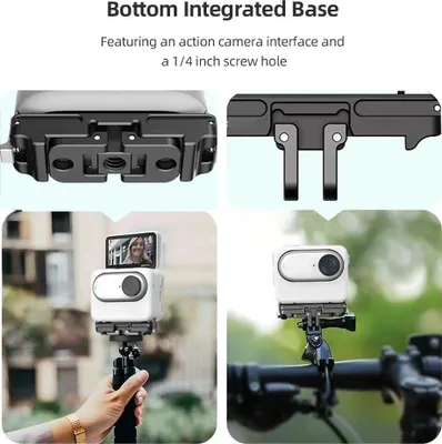 Image de Support magnétique en métal à dégagement rapide pour caméra de sport Adaptateur magnétique en alliage d'aluminium Remplacement pour Insta360 GO3