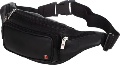 Image de Sac banane en cuir Albatross noir