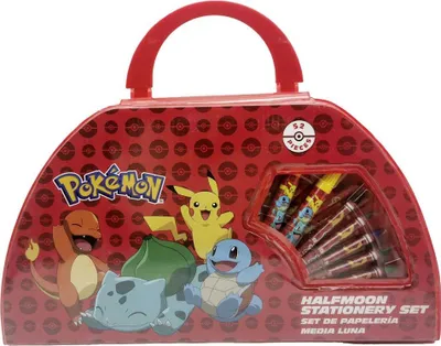 Produktbild von Pokemon Kunstset In Aktentasche 52 Stücke Rot  Rot One Size