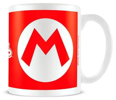 Produktbild von Pyramid International Super Mario (Mario Initial), Einzelbild, 0,315 l, Rot, Weiß, Becher, Universal, 1 Stück(e)