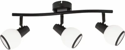 Zdjęcie produktu dla Reflektor sufitowy Loris czarny 3xE14x40W metal wym:14x45x12cm IP20 Reality