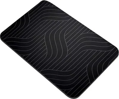 Image de Tapis de bain Diatomiet 40 x 60 cm, noir