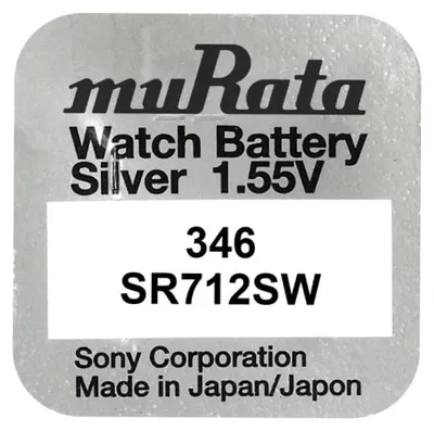 Obrázek produktu pro Murata 346 SR712SW Mincevá Baterie 1 55V Murata 346
