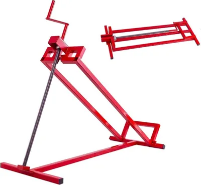 Produktbild von Hebervorrichtung für Aufsitzmäher, Rasentraktorheber 400 kg belastabr, Gartentraktor Heber rot, Aufsitzmäher Reinigungshilfe Wagenheber
