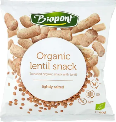 Produktbild von Biopont Linsen Flips leicht gesalzen  60g
