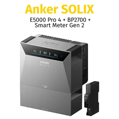 Produktbild von Anker SOLIX Solarbank 4 E5000 Pro mit BP2700, mit Smart Meter Gen 2