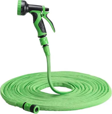 Produktbild von Famanu Gartenschlauch 1125-225 m mit Sprühkopf - Flexibel und platzsparend