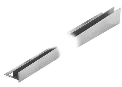 Obrázek produktu pro KP7/4 profil pro vsazení skla ACARA, orientace levá, nerez V2A kartáč, 13 mm, 1,2 m