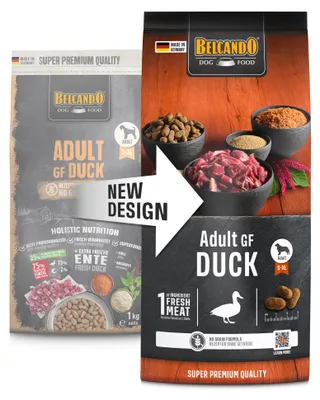 Produktbild von Belcando Adult GF Duck 1kg, Adult, Ente, 1 kg