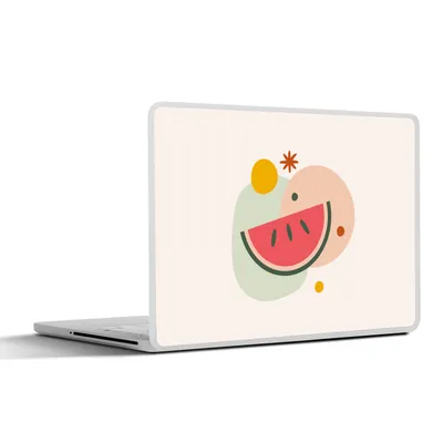 Produktbild von MuchoWow® Laptop Aufkleber Sticker Cover Wassermelone - Obst - Pastell 40x30 cm - Laptop Dekoration - Selbstklebend