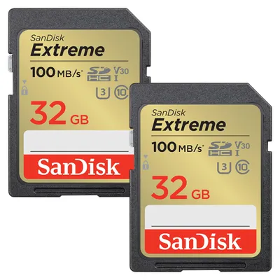 Immagine prodotto di SanDisk SDSDXVT-032G-GNCI2, 32 GB, SDHC, Classe 10, 100 MB/s, 60 MB/s, Classe 3 (U3)