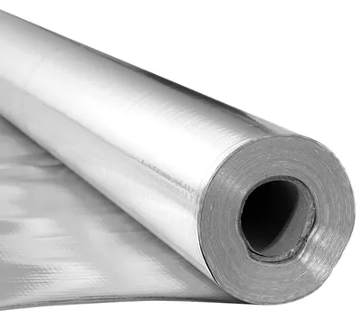 Immagine prodotto di Pellicola isolante VEVOR, pellicola isolante in tessuto non perforato, 0,15 mm, pellicola riflettente 38,1 m x 122 cm, protezione bifacciale per la riflessione del calore in foglio di alluminio, rotolo di isolamento termico per tetti di finestre