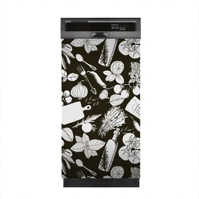Produktbild von Aufkleber sticker 45x80 cm Dekorative folie Spülmaschine - Vegetarisch gesund essen