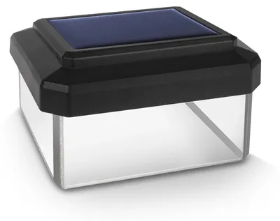 Obrázek produktu pro LED solární svítidlo pro sloupky - GB125 - kryt - 100 x 100 mm - sada 2 kusů - IP45 - plast - bez stmívání