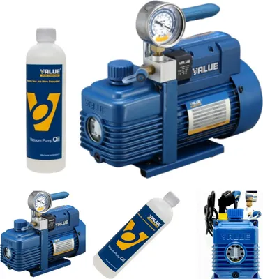 Obrázek produktu pro Dvoustupňová vývěva 100 l/min s vakuometrem - VALUE V-i240SV