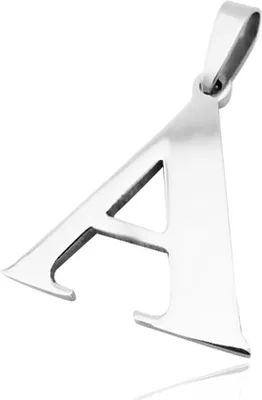 Produktbild von Anhänger Buchstabe Alphabet Halskette Lederkette Kugelkette Herren Damen A-nur-anhänger