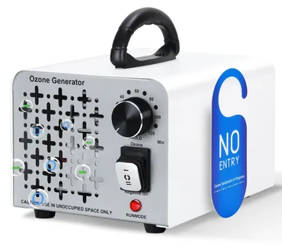 Zdjęcie produktu dla Urządzenie 2 w 1: generator ozonu (100 mg H), oczyszczacz powietrza z jonami ujemnymi, z funkcją ozonu i jonów ujemnych. Generator ozonu O3 z timerem 120 minut. Ozonator
