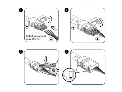 Image de EUROLITE LED Strip Alimentation 2 broches 8mm